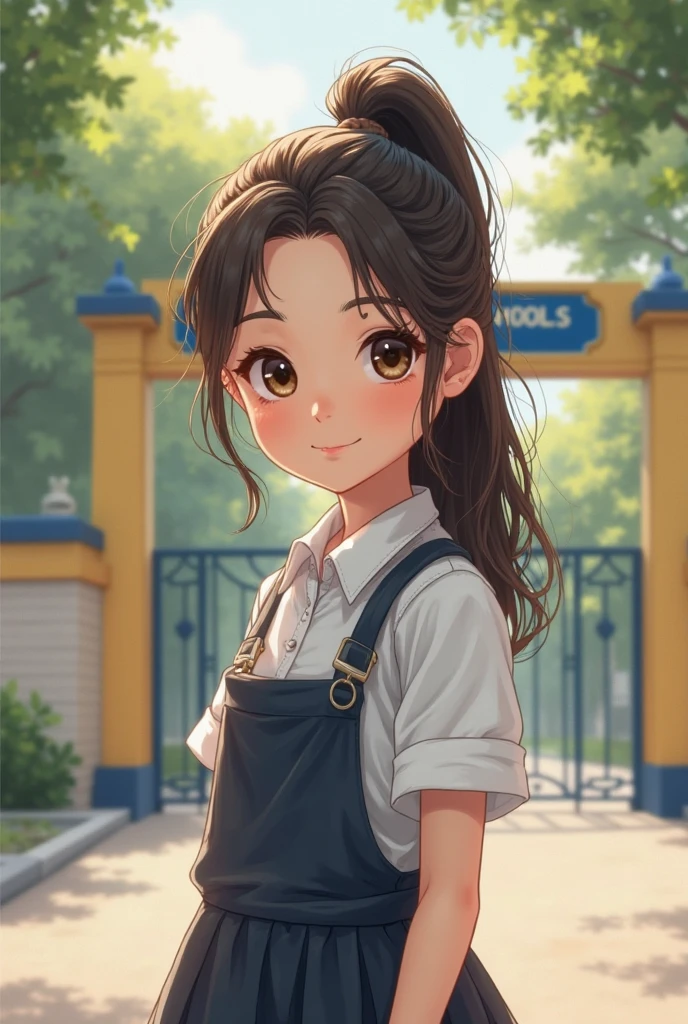 Elementary school girl from Alsaneose La Ralda