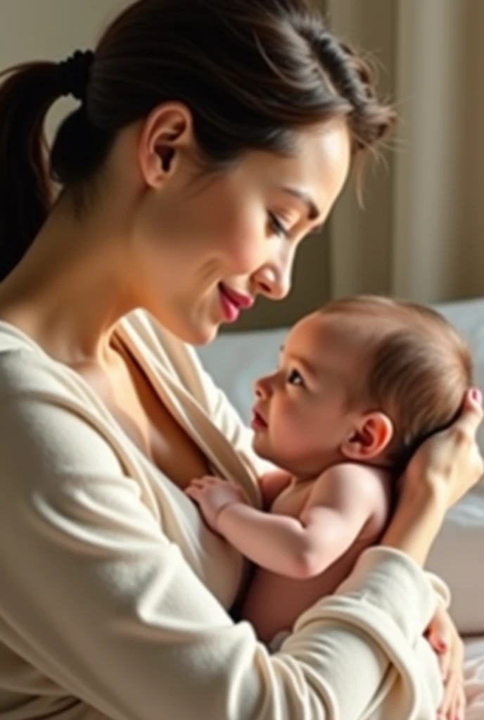 An image of a mother with the baby on her lap maternity niche 
