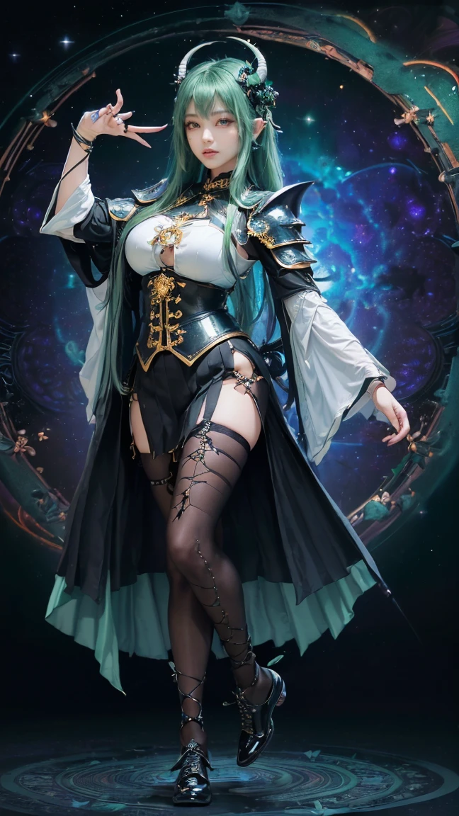 8k, Best quality, masterpiece, ultra high res, (photorealistic:1.4), 1girl wearing a witch hat and a single eye glass, cute, 18 years old, (purple eyes:1.3), (white hair:1.2), fine breast, no bra, sun rays, natural light, sharp focus, ((vibrant colors)), 16k resolution.