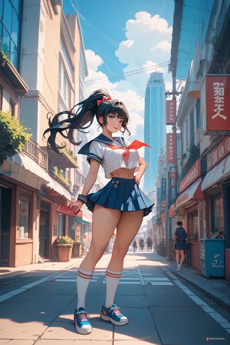 Girl, cute, big breasted, sailor skirt, two-dimensional --auto --s2