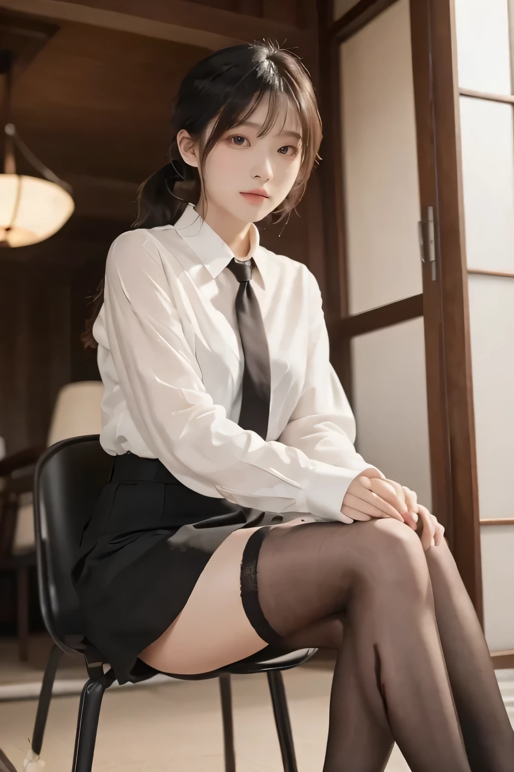 beautiful meticulous girl, very detailed eyes and face, beautiful detailed eyes, ridiculous, incredibly ridiculous, huge file size, super detailed, high resolution, very detailed, best quality, masterpiece, kemomimi, ((Japanese girls' high school uniform)), illustration, very detailed, CG, unity, 8k wallpaper, amazing, fine details, masterpiece, best quality, very detailed CG uniform 8k wallpaper, face light, movie lighting, 1girl, 16 years, (without panties) ), (((dynamic pose))), (camel toe), (half), (pantyhose), (bent knee and leg sitting))