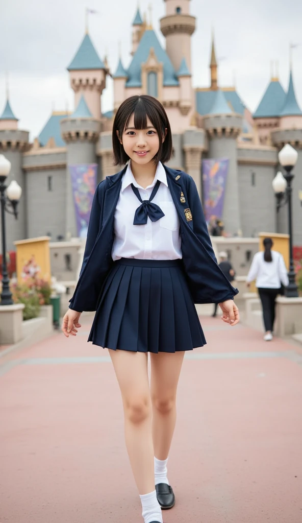 Court of a school with a June festival in Wonderland