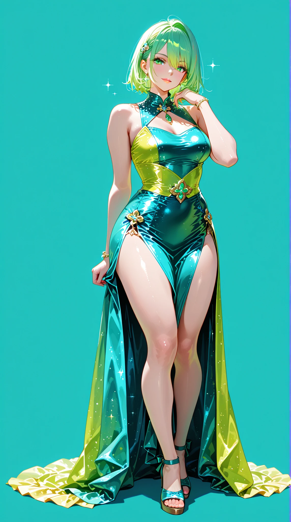 (RAW: 1.2), (Realistic: 1.4), (Clarity: 1.2), (A Woman), 16 years old, (((Height: 1.8))), (((Tongue nails), (Lip Nails), (Umbilical Nails), Gemstones Refract Dazzling Light))), (Breasts: 1.2), (Areola: 2), (Abs: 0.7), (Buttocks: 1.4), (Healthy Skin, Thin Skin, Attractive Expression, Double Eyelids, Jelly Textured Lips, Glowing Lips, Cherry Small Mouth, Small Upturned Lips, Lip studs under the lips, moles under the eyes, (((detailed skin texture))), real pores, textured skin, (wearing gems, pearls, emeralds, amber,), (dynamic hair, high ponytail hairstyle, beaded hairpins, layered hair, wet hair, loose hair, wet skin texture), sweat dripping all over, shiny skin, glowing skin, radiant, eyes looking at the lens, high-quality details, cinematic lighting, ((backlit)), absurd, incredibly ridiculous, Huge file size, super detailed, high resolution, very detailed, best quality, masterpiece, illustration, very detailed, CG, unified, 8k wallpaper, amazing, fine details, masterpiece, face light, backlight, cinematic lighting, ((side to the camera)), ((from below)), ((high jumper's body proportions)), ((obesity: 0.0)), ((((no panties)))), (((no pants)))), (no socks)))), (no skirt))), ((no skirt)), (( No shoes))),((dynamic pose))),(half))),(Raise legs))))),(Legs apart)))),(Greek feet),(Elaborate nails),(Camel toes),((Correct anatomy)),((Correct dissection))),((Correct fingers, four fingers and thumbs))),(Wearing transparent plastic texture front slit dress white openwork bow design)))),((Gemstones, diamonds, pendants, necklaces, waist chains, Stud earrings, earrings, bracelets, anklets)),(((The sword flies, the robe flutters with the wind)))),((The world of ethereal nothingness)))),(((The skin is inlaid with gems))),(((Ink landscape paintings painted on clothes))),(((Body floating in the air, feet in the air, flying))),
