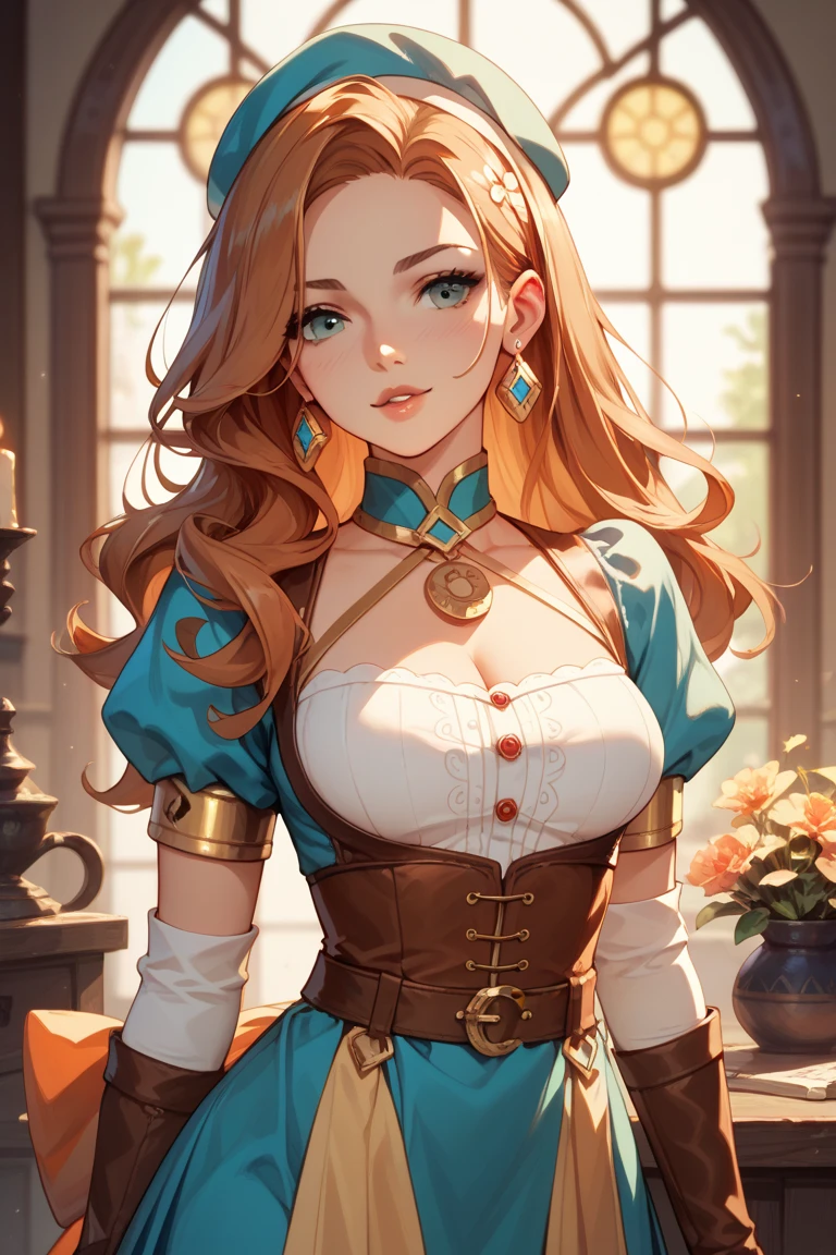 Princess Anna, big , deep cleavage