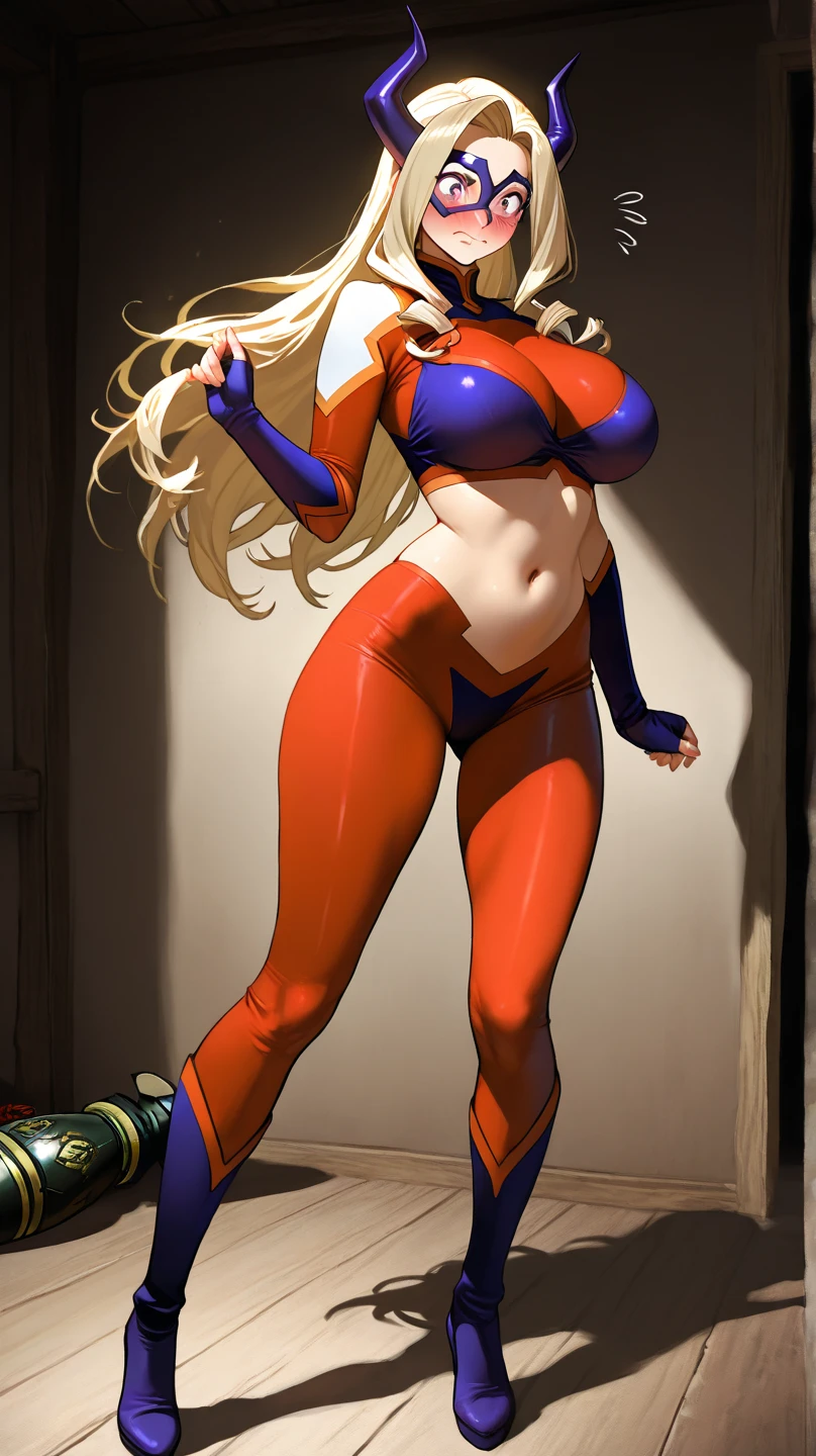 Giant Girl 50,000 feet high,Have a pair of long legs,Have a pair of huge breasts, Have a pair of huge breasts,Have a pair of huge breasts,Wearing a red bikini,Waist-length blonde hair,Loose hair,Wear a pair of Mary Janes,Blonde curly hair,Full of enjoyment,Standing tall in a crowded city, Vandalism,It seems to be an invincible existence,Beautiful appearance,Exquisite makeup,quality,8K,高quality,(Governor:1.5),Perfect proportion, theater lighting,Film Grain,Fuji Colors,8K,Textured Skin,Super Detail,High Detail,high quality,high resolution,thunderclap,Fake laugh,Morning,Perfect body