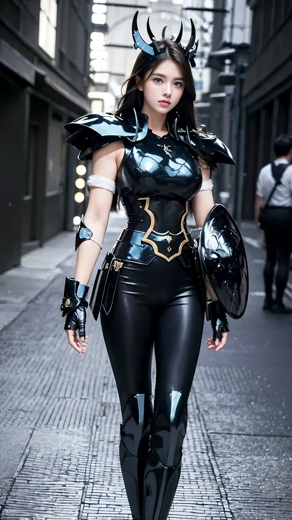 (8K,Best picture quality:1.2),(tmasterpiece:1.37),(photore,realisticlying:1.37),Sword in hand,Metallic armor,Sharp sword,(超高分辨率),A half body,Walking posture,Shooting from front,Slow motion,Female paladins dressed in full body,(Light silver armor:1.2),(Ornately decorated armor),Silver armor,Armour(insanely details,blooms:1.5),(highest quality,Alessandro Casagrande,greg rutkovsky,Sally Mann,concept-art,4K),(simulating:1.2),(High- sharpness),(detailedpupils:1.1),detailed faces and eyes, tmasterpiece, best qualtiy, (Highly detailed photo:1.1), (Long blonde hair,pony tails,ecstasy:1.1), (Young woman:1.1), Sharp, (perfect bodies:1.1), realisticlying, Real Shadow, 。.。.。.。.3D, (a temple background:1.2), Cross your arms over your chest for photography:Canan EOS R6, 135mm, 1/1250s, f/2.8, ISO 400