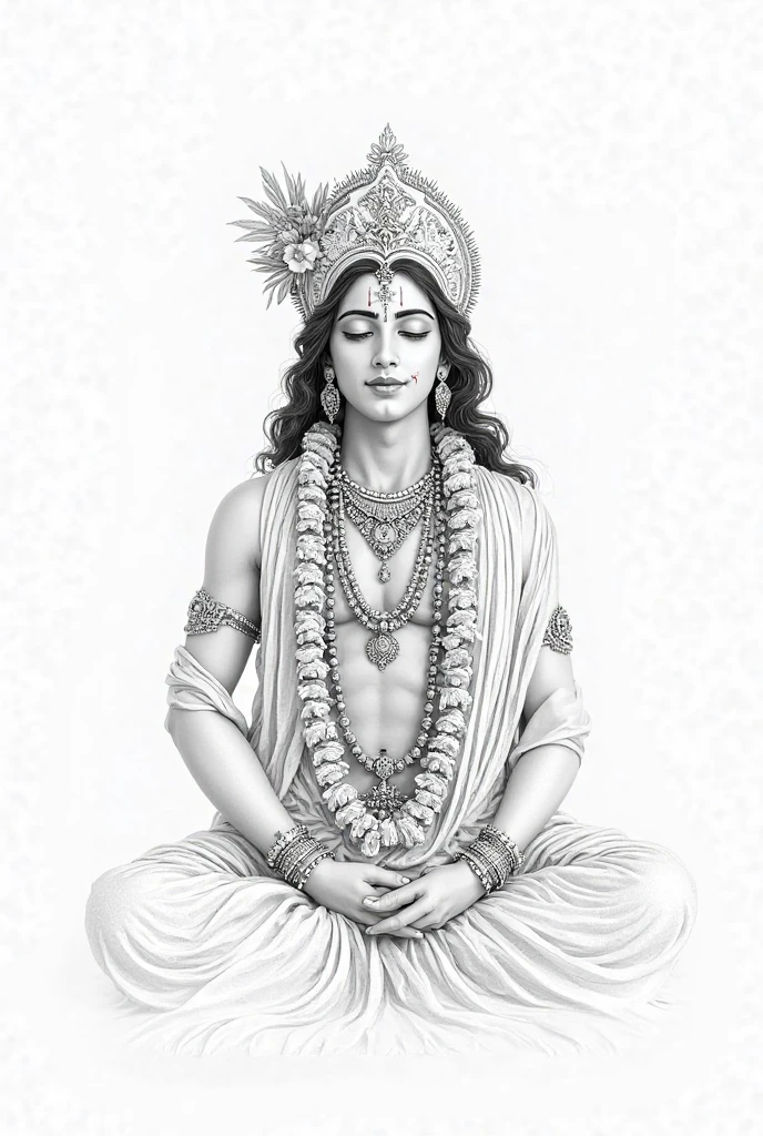 There is a beautiful goddess sitting upright in the void，Perfect body posture，Goddess in white，Long curved eyebrows，Beautiful eyes sparkle，The large, Jewel-like eyes sparkle，Clear pupils have reflected light，二重まぶた，（（Plump and rosy lips））Nipples clearly visible，（（Flushed cheeks）），The mandible is plump，Fair skin is delicate and smooth，Delicate skin translucent，A delicate and dexterous crown，inlaid gemstones，Exquisite and ingenious，inlaid gemstones，Sitting on a light red lotus in the air，Look straight at the camera，（（Pinch the stem of the lotus flower with one hand）），Place the other hand（（（Open palms））），（nice hand），（Good feet），（good legs），realisticlying，white skinned，（（Correct body structure）），White clothing，decorated in white，baiyun，Blue sky，Head background with round light，Behind him is a colorful rainbow circle，Color glow is turned on，Front lighting，Positive light，No shadows on the face，There are no shadows on the body，Blue sky，Unreal space，ethereal world，dreamworld，with blue sky and white clouds，tmasterpiece，4K，ultra-definition，professional photoshooting，Perspective heads-up，Standard lens shooting，