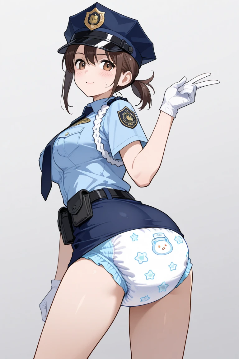 Girl with panties pulled over head