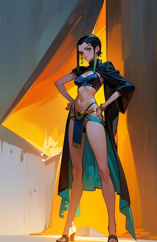 1girl,a beautiful fashion model ,(masterpiece, official art, best quality) (blue eyes) ,long and shiny hair, black hair, long ponytail, hair strand between eyes, full lips, upturned nose ((((tan skin, bronze skin, 1.3)))), big , stripping, elegant makeup, exhibitionism, naked in public, akali, slim thighs, toned body, shiny skin, sexy pose, blue eyes,(( (slender, skinny, slim))), (((bewildered, shocked, blush)))), narrow hips, wearing black thong and see-through top, , ((girl in an action pose in a crowded tavern in a skimpy outfit, embarassed)), gold hoop earrings, pink eyeshadow,cute face, tavern, grope