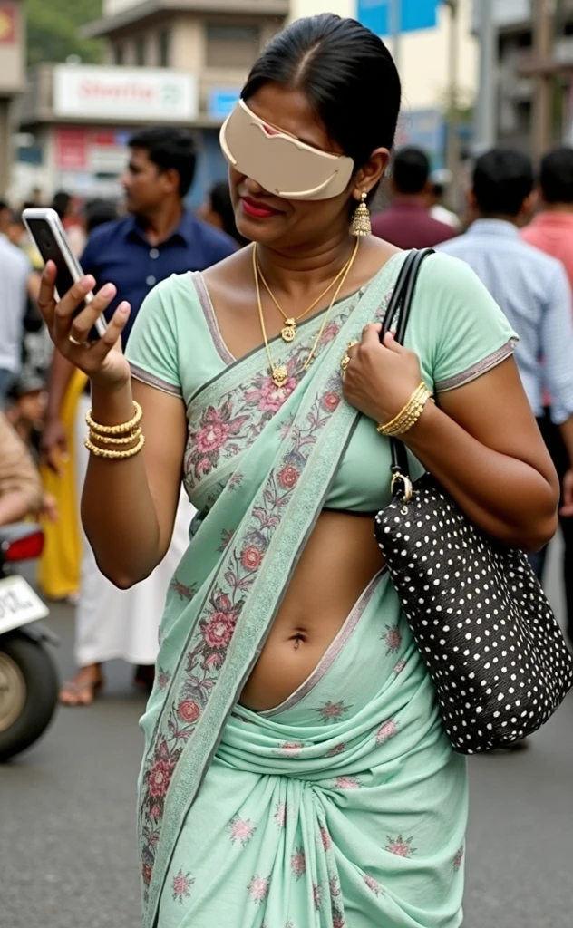 a malay teenage girl in hijab and light yellow lace bra and high waist pants catwalk in front of crowded bustling kuala lumpur malaysia city streets, serious face, daytime, 35mm lens, establishing shot, pastel color grading, depth of field cinematography effect, 8k resolution, high quality, ultra detail