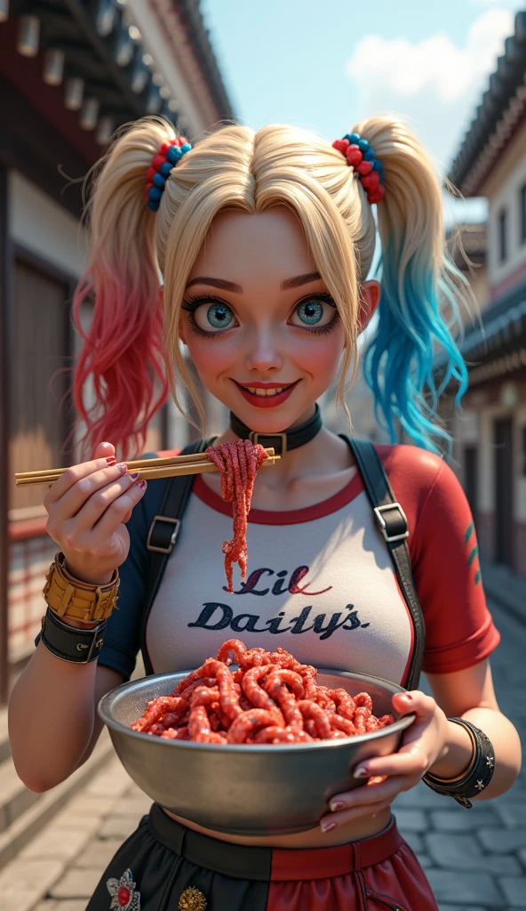 araffe with pink hair and a hamburger in her mouth, belle delphine, devours a hamburger, anime girl in real life, emo girl eating pancakes, better known as amouranth, eating burgers, eating a burger, burger with human mouth, eating a hamburger, young beautiful amouranth, burger with human eyes, ahegao
