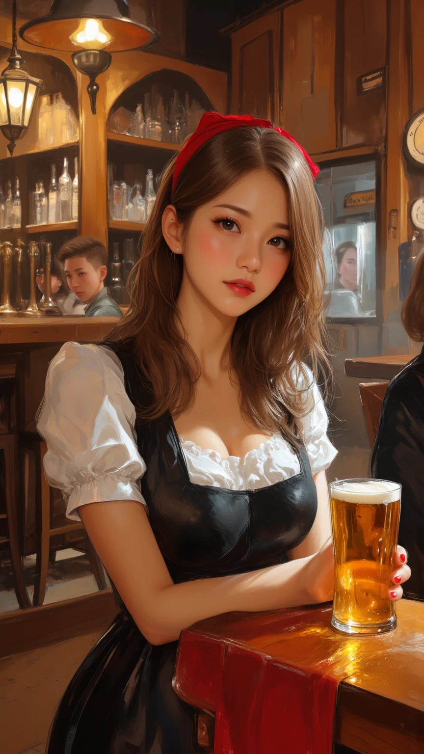 (masterpiece, best quality), 1girl, beautiful face,   <lora:Chugging:1> Chugging,  alcohol,
