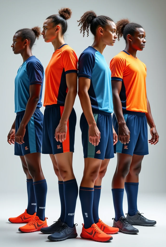 Create a beautiful sports report for men and women with panton, Matching sweater and t-shirt 
