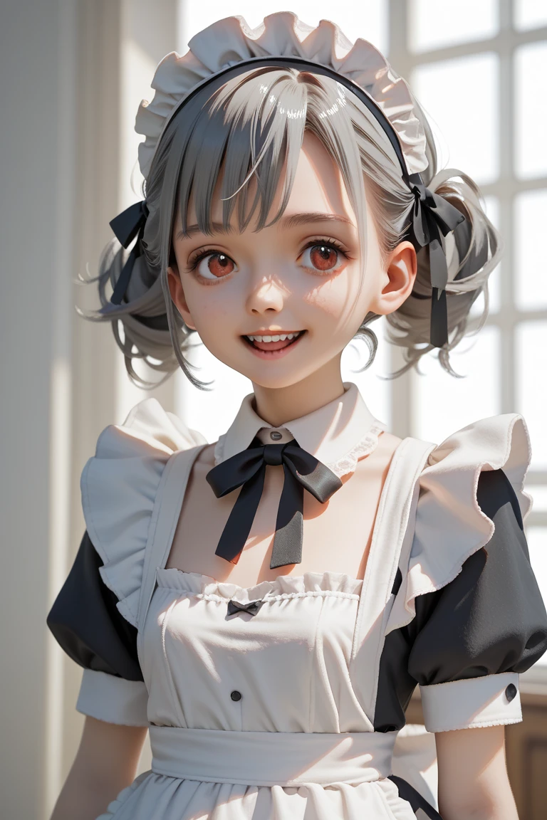 (8K,Raw photo, 最好质量, Maste Piece:1.2), (Realistic, photographrealistic:1.2),(Sweet face of a beauty:1.1),cyberpunked,1 Beauty,Brunet, ((Beauty Solo)), visor, bob cuts,,bow, wrist cuffs, single braid, Long sleeve,Pedras preciosas, Puffy sleeves, Delicately embroidered ruffles, Smile, Hair Bow, puffy short sleeves, black headwear, see viewer, White dress