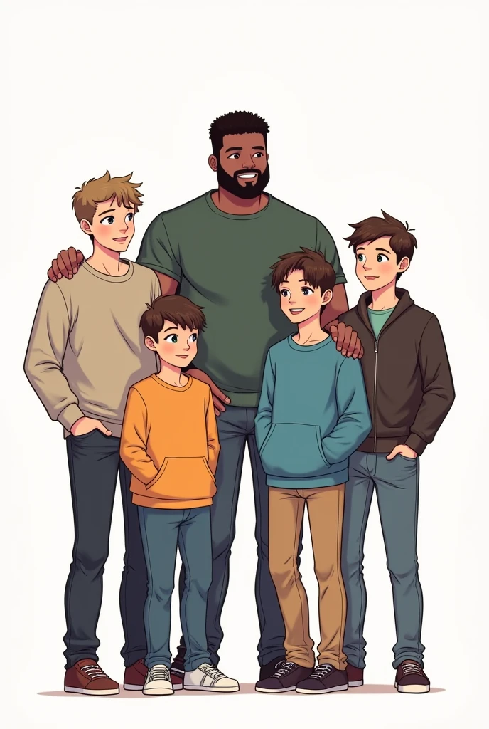4 boys room mates funny photo 1 black boy big size 1 boy gamer remeninig best friend profile size photo