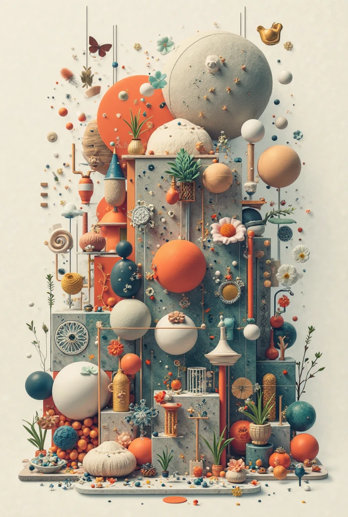 Hundred anyitem in one big picture meaning full