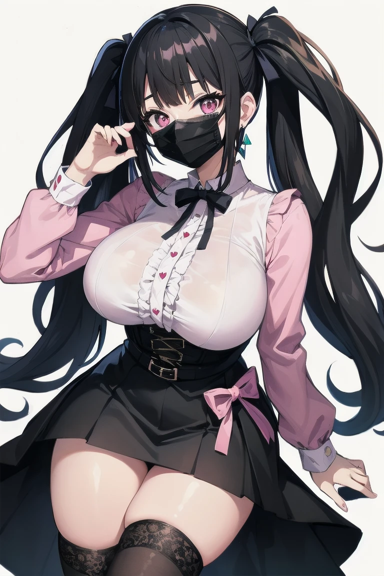 high quality, masterpiece, super detailed, 1 girl, extremely detailed faces, Gagging,Gagging,Christmas black latex bunny girl,black gloves,black christmas stocking tiara,Gagging,mad,handcuffs,collar,Calm expression,Smile,handcuffs,collar,long black hair, charming pink eyes, fox ears, Ridiculously big, skin shiny, sitting on bed,Cover your chest with your hands,bright bedroom