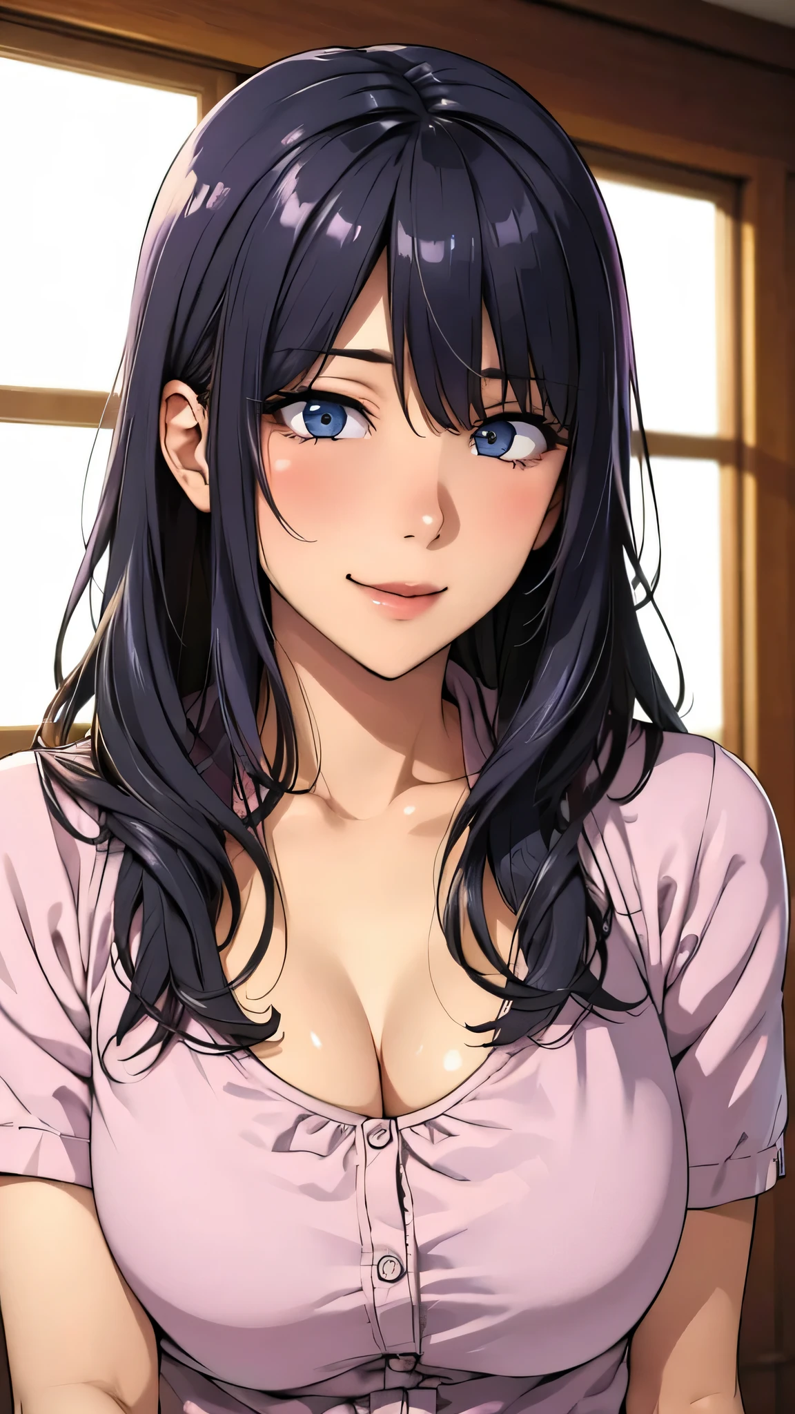 Adult Hinata Hyuuga, CG 8k ultra-realista, hot woman, seductive eyes, make-up