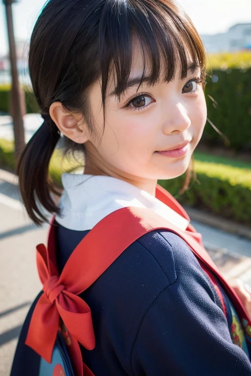 Children 11 years old、1 Beautiful girl、So cute、ベリーショートジーンズ