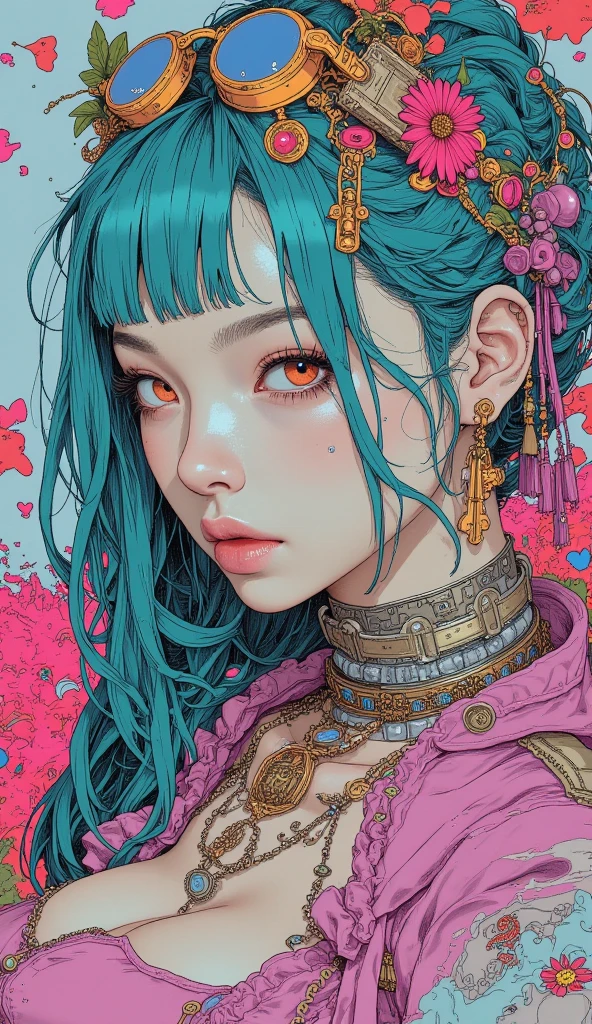 NSFW, Seductive psychedelic horror, nipples, Trippy Hentai, body horror, having sex, real breasts, perfect nipples surreal Sex, LSD trip, sensual, psychedelic vaginal sex, vaginal penetration, provocative, very colorful, glowing