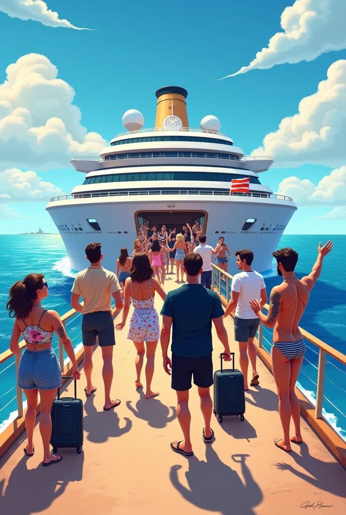 Cruise rave background for poster with light colours