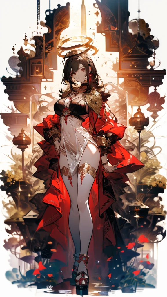(best quality,4k,8k,highres,masterpiece:1.2),ultra-detailed,(best quality,realistic:1.2), lovely woman, Beautiful girl, red dress, skin tight dress, short black hair, field of poppy flowers, portrait, standing in an s-shape, lustful smile, seductive eyes, sexy breasts, ample breasts, curvy hips, sunset, play, joy, beauty, harmony, portrait, soft lighting, vibrant colors, HDR, 8k, absurdres, cinestill 800, sharp focus, add_detail:2, Ultra HD | | | ((Fullbody-shot)) add_detail:2 (1woman, solo)
