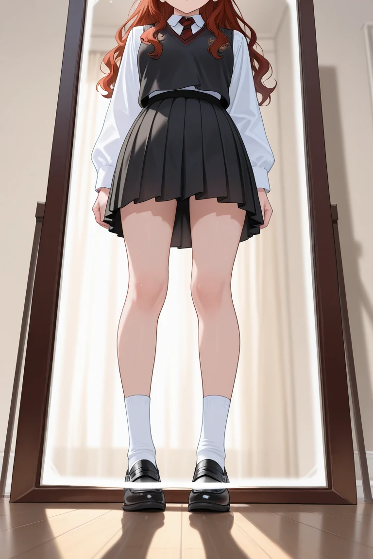 (Best quality, 8k, 32k, masterpiece, UHD: 1.2), photo of beautiful woman, (sad smile, blush: 1.1), looking at the audience, (beautiful details skirt skirt: 1.2), detailed legs, (open legs: 0.9), (lace panties: 0.9), (wind power: 1.6), full body, wind, city, outdoors
