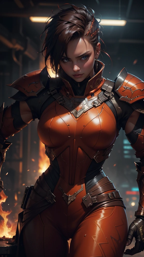 (High resolution,masterpiece,highest quality,Very detailed CG, anime, official art:1.4), realistic, photograph, amazing detail, everything is complicated, shiny and glossy,Amazing number of layers, 8K wallpaper, 3D, sketch, cute, figure,( alone:1.4), perfect female proportions,villain's daughter, (Fusion of dark brown cockroach and lady:1.4), (brown cockroach woman:1.2), (brown cockroach woman:1.2), (Fusion:1.2), (alone:1.4), (evil smile:1.2), muscular, abs, (Cockroach brown exoskeleton bio insect suit:1.4), (Cockroach brown exoskeleton bio insect armor:1.2), (brown transparent cockroach feathers:1.4), (Antennae of brown cockroaches:1.3),