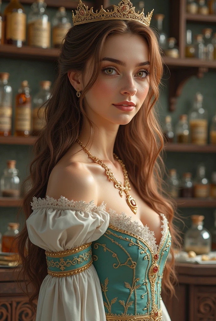 (extremely detailed+ultra-realistic), beautiful+gypsy sorceress casting the tarot cards,looking at viewer