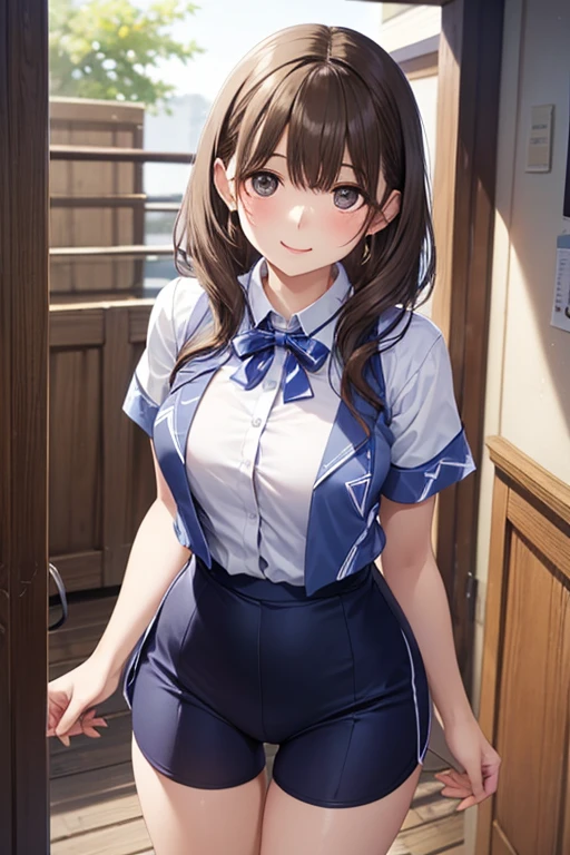 (masterpiece、Highest quality、High resolution、Realistic photo、Real looking skin:1.1)、
(Women lift their skirts and take off their panties々I am showing it to:1.8)、
(She stands alone:1.5)、
(Provocative, grinning expression:1.5)、
(She is a high school student and wears a navy blue blazer over her white collared shirt, which is her uniform.:1.5)、
(She is wearing her uniform's grey pleated skirt in a mini skirt.:1.5)、
(She is wearing navy blue socks:1.5)、
(The panties are white and simple cotton.:1.5)、
(Brown hair with high twin tails:1.5)、
(She is 18 years old:1.5)、
(Has a young face:1.5)
(Breasts are D-cups:1.5)、
(Location: Living room of an apartment:1.5)、
1 Japanese Girl、solo、Full Body Esbian、Beautiful Eyes、Shining Eyes、Shining thighs、NSFW