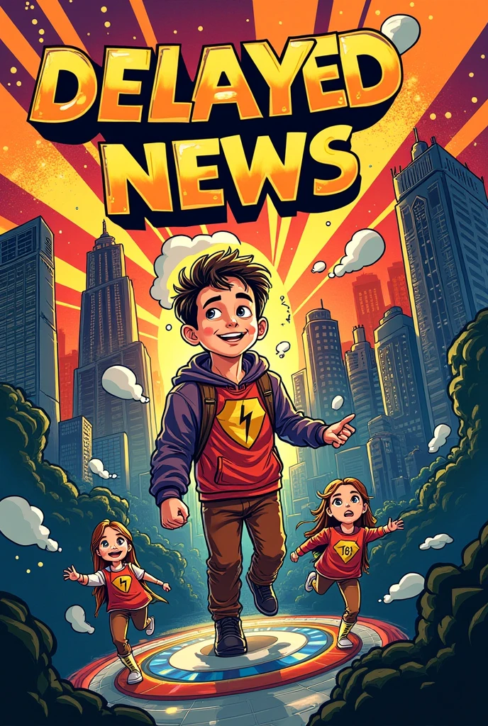 Poster of delayed news which is about comic book among ren competition