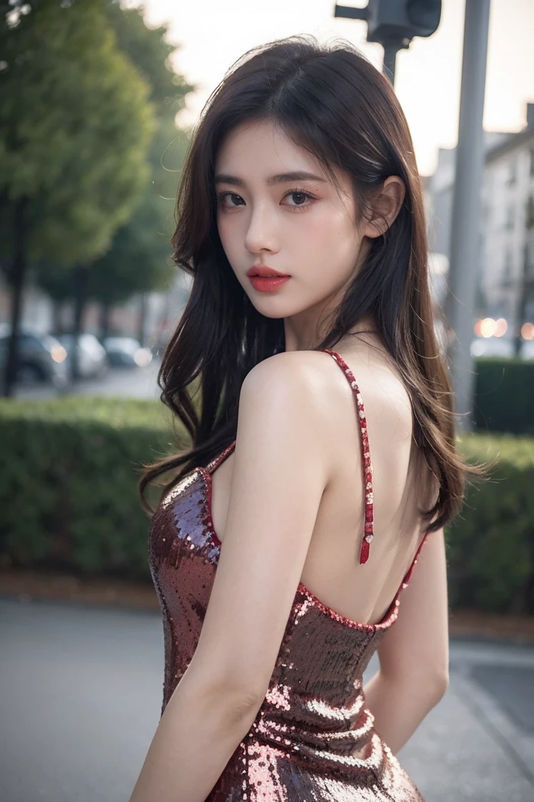 realistic,score_9, score_8_up, score_7_up, BREAK,
In the heart of the night cityscape, a beautiful girl adorned in Feiyu_clothes stands as a masterpiece of modern illustration. Her red-fabric attire, rich with gold embroidery, shimmers under the cinematic lighting, highlighting the intricate gold-embroidered black bracer on her arm. Her high ponytails frame an ulzzang-6500v1.1 face, her eyes a focal point of beautiful details, reflecting the absurderes and incredibly ridiculous resolution that defines this ultra-detailed CG creation. The depth of fields blurs the city lights behind her, emphasizing her solidarity against the urban backdrop. Her slim and smooth lines are accentuated by the perfect shiny skin, and a hint of rebellion peeks through her nipple ring. This is not just an image; it’s a tmasterpiece, a top-quality, official art piece, and an extremely detailed CG Unity 8K wallpaper that astounds with its fine detail and hyper-detailing, showcasing the best quality at its best.