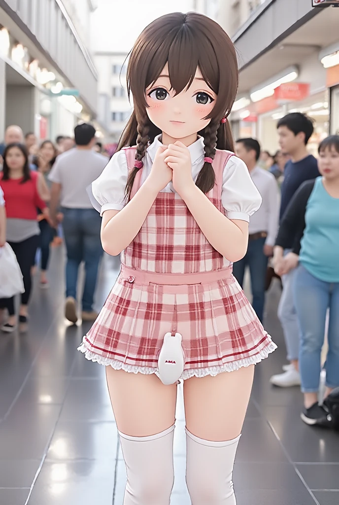 masterpiece, best quality, 2girls, , (petite), hair ribbon, cowboy shot,
seductive smile, standing, idol dress, (open clothes), (dress lift), bare small breasts, nipples, pussy, break, fuzoku, storefront, scenery, night, neon,