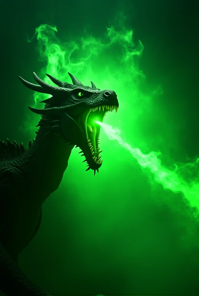(a Dragon made of black and dark green smoke), action shot, bailing_darkness, <lora:xl-shanbailing-1126darkness1:0.6>, orange glowing eyes, darkness follows, 16k, UHD