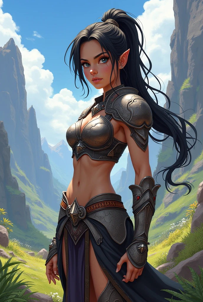 Beautiful character, masterpiece, Attention to the details, FantasyStyle, fully body, model to be used in tcg game, hold medieval weapon, medieval races, fantasy world races