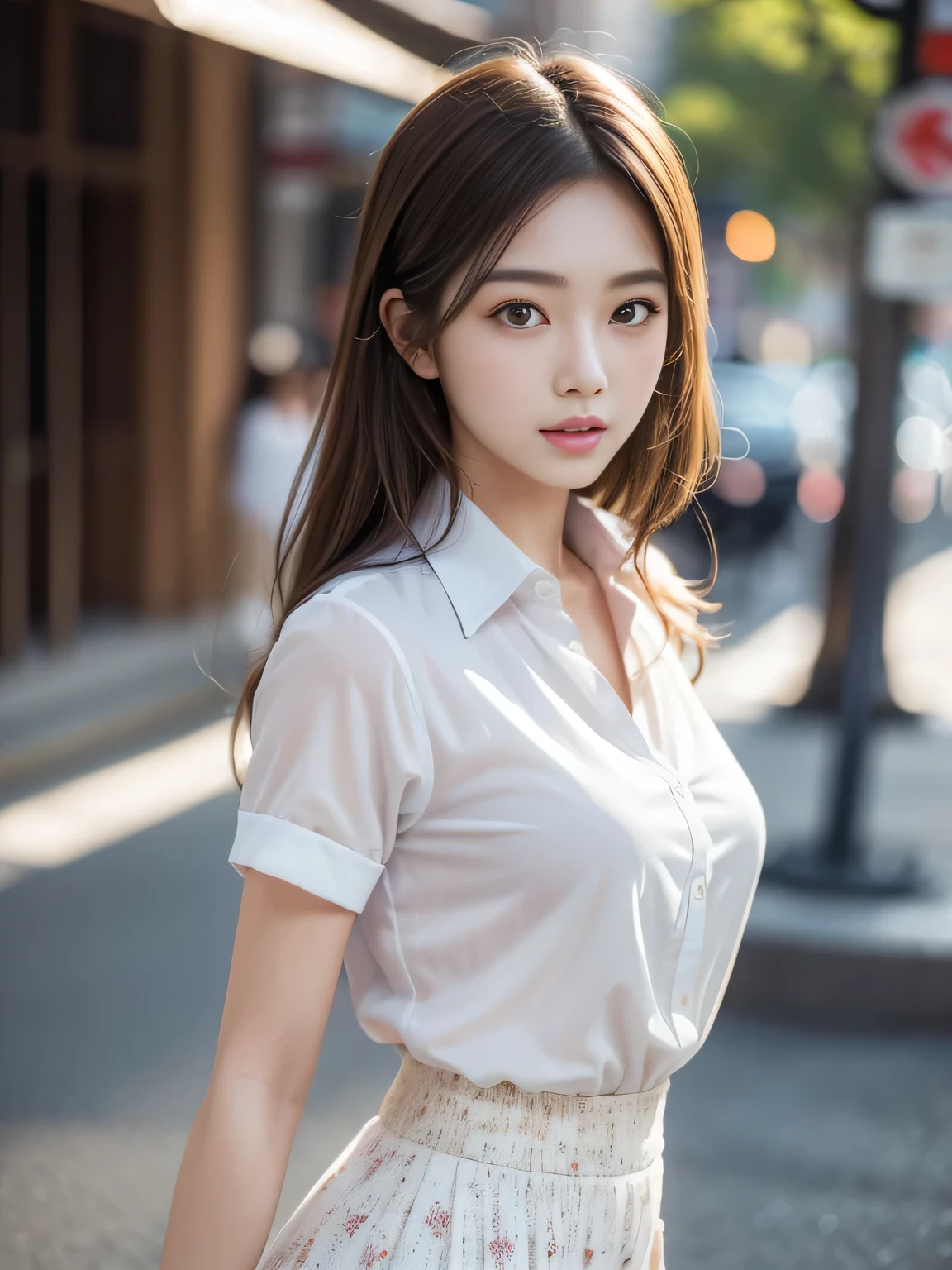 arafed asian woman in a white shirt and plaid skirt, gorgeous korean young woman, Korean girl, beautiful Korean women, smooth white tight clothes suit, sakimichan, korean women's fashion model, beautiful Korean young women, wearing  shirt, tzuyu from twice, button - up shirt, Japanese model, white trendy clothes