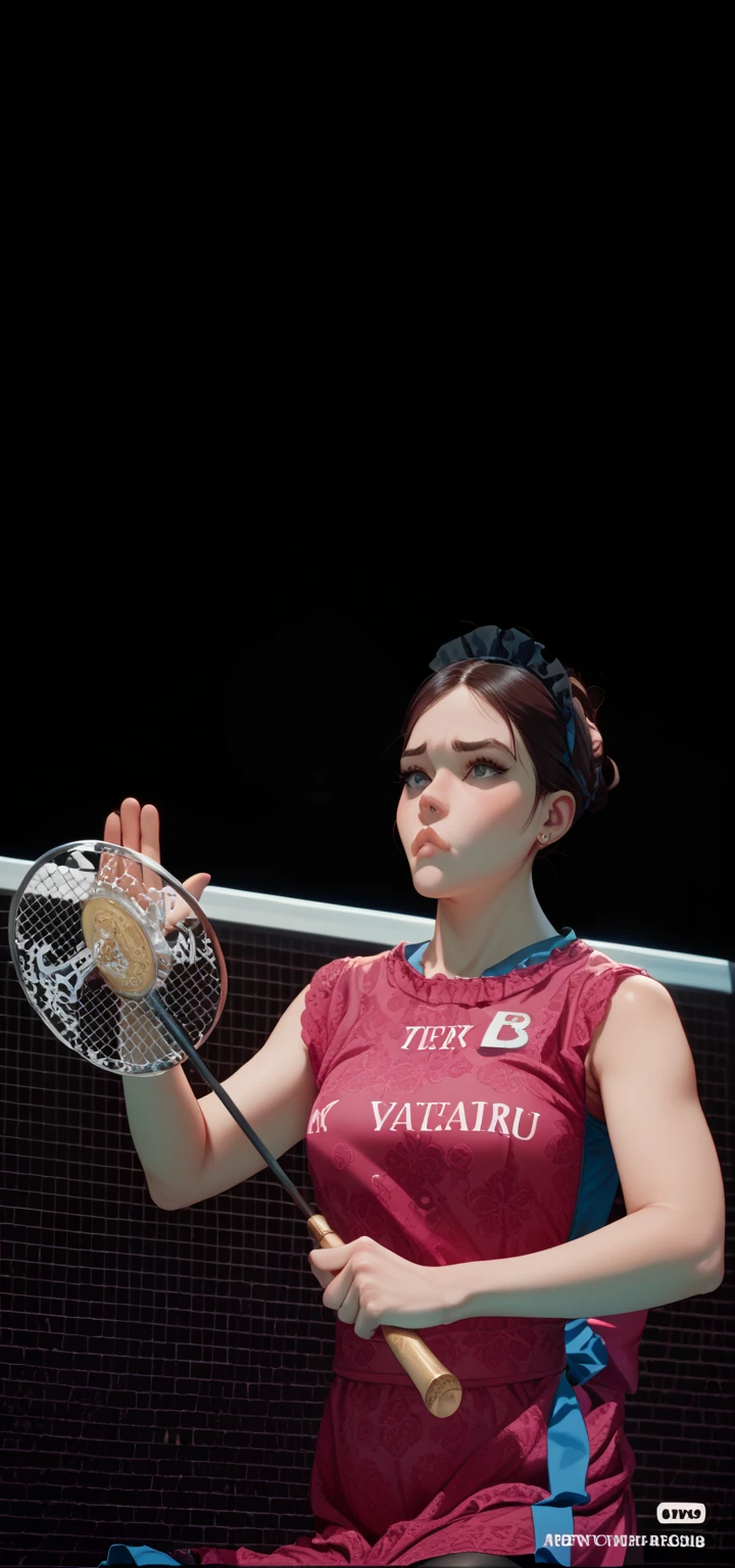 Create a cover for a badminton VR game --auto --s2