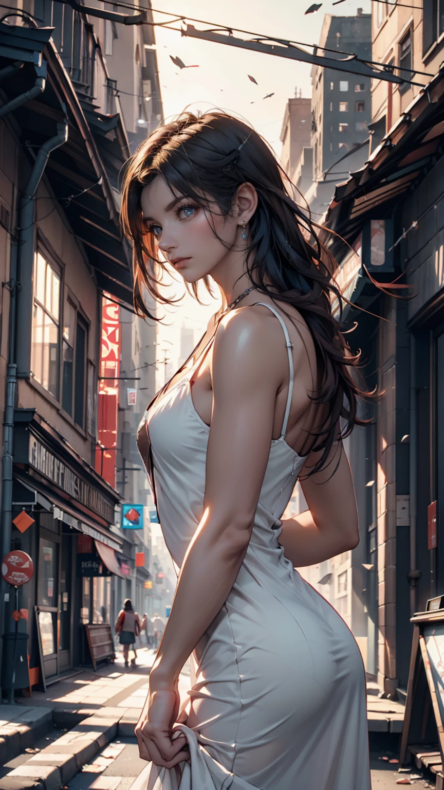 masterpiece, Highest Resolution, Detailed skin texture, 1 Beautiful Woman，Mesh cut top，Anatomically correct，The configuration is reasonable，masterpiece，high quality，16k，UHD resolution, Sturdy body, Big Breasts, Sweat,