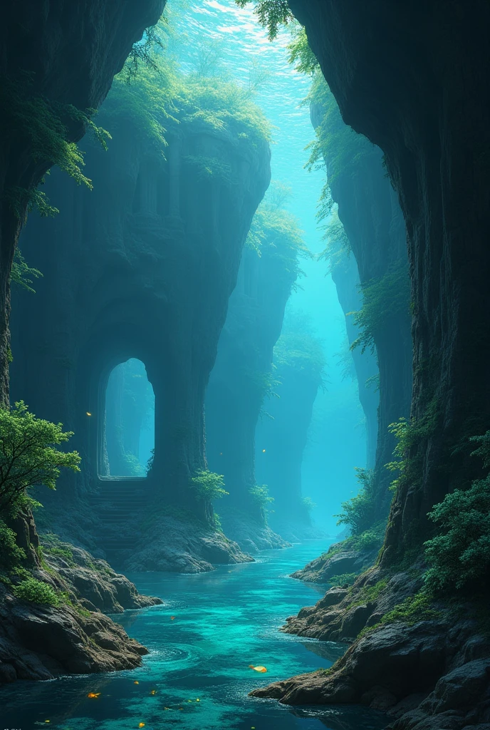 Sunken Grotto, high fantasy