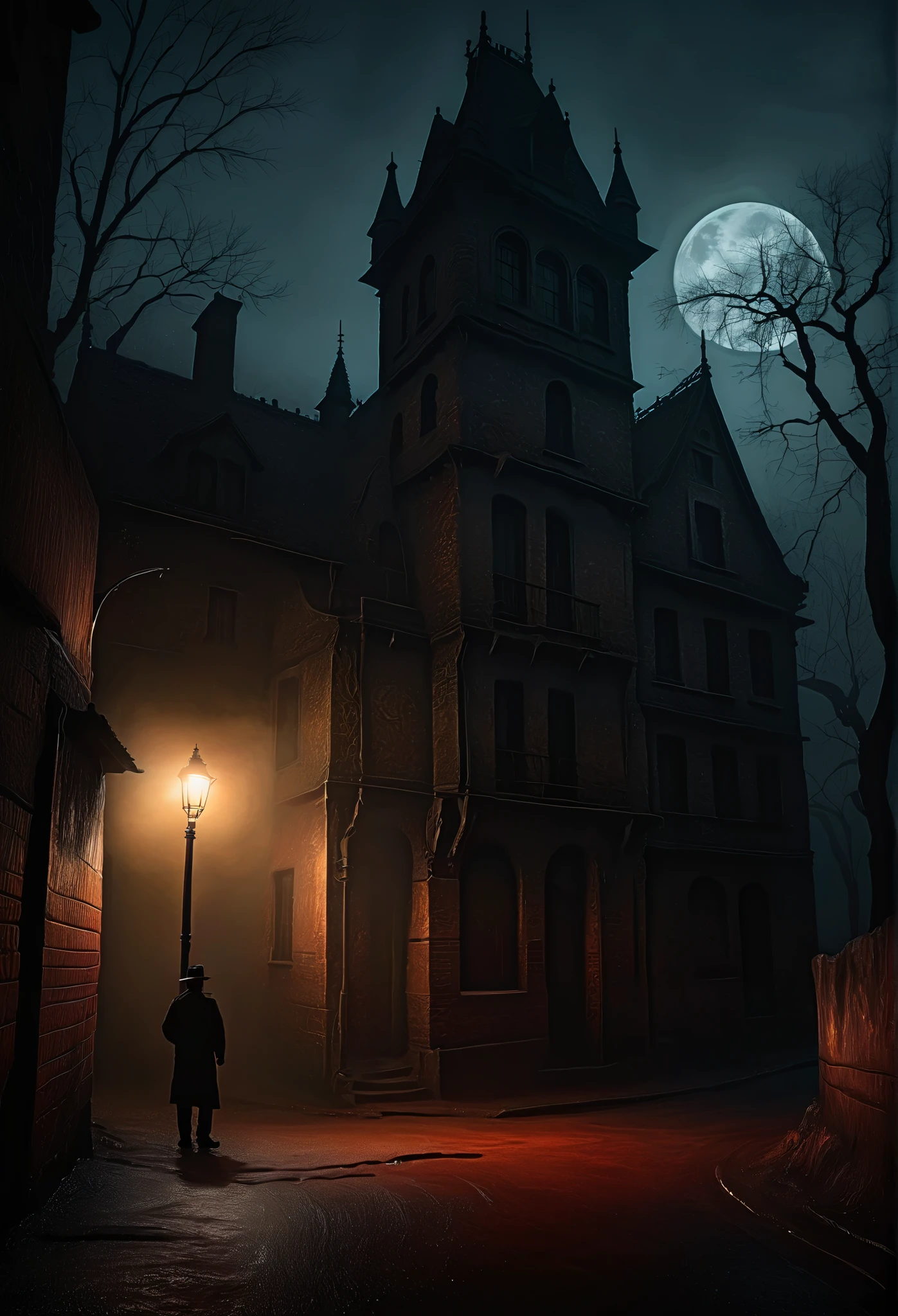 Silent Hill is a damned city. Forgotten, gloomy, terrible shadows in the city. In the style of Ralph Blakelock, Ed Emshwiller, Marianne Wroten, Arthur Rackham. Very beautiful, gouache, cinematic, dark, creepy, mysterious, modern vintage, rich deep colors, boho style. The fog is thick fog. Yoshitaka Amano, Ohara Koson, Gian Lorenzo Bernini, Jean-Baptiste Monge, Tetsuya Nomura, ultra-stunning lighting, billowing black smoke, super detail, stunning composition. hyperrealistic photography, --niji 5 --ar 2:3 --expressive style --v 5.
