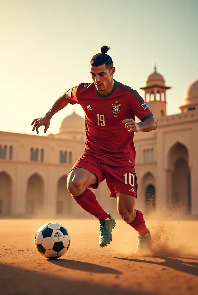 Portuges footballer winning the ww3 with his strong leg