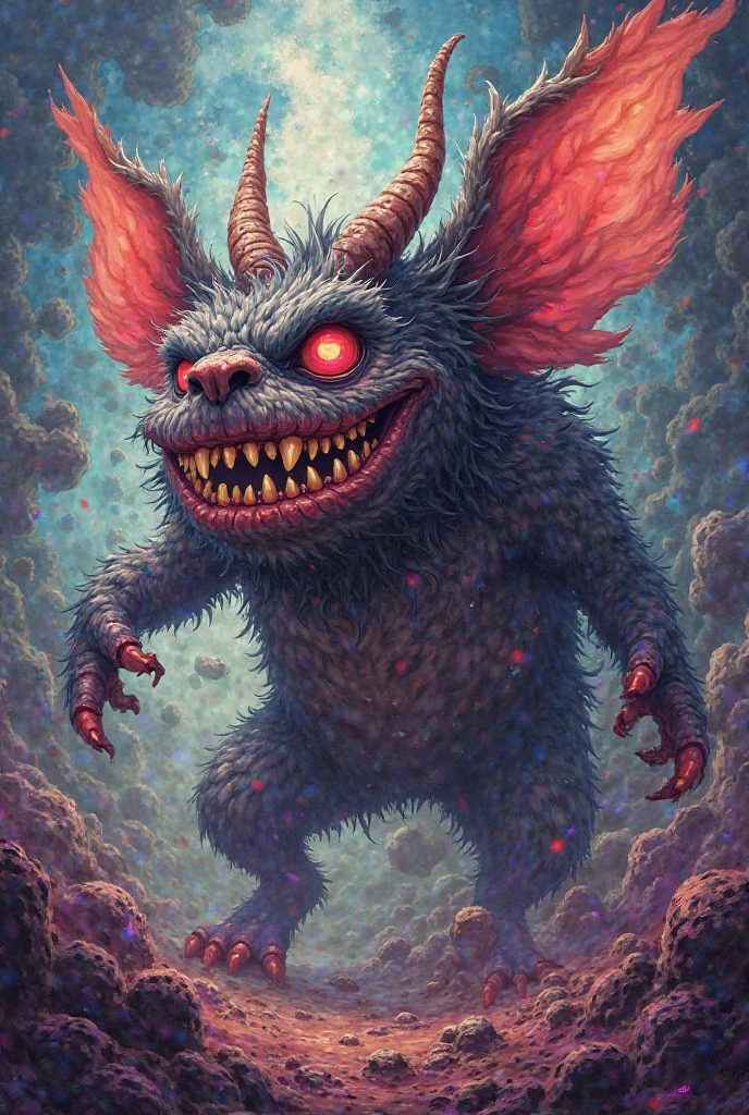 <lora:dosdiablosdos_100:1.0>, (dosdiablosdos:1.0), portrait painting, demon creature, creepy, simple background, aura, flying, full body, no humans, pokemon \(creature\), simple background, solo, white background, wings