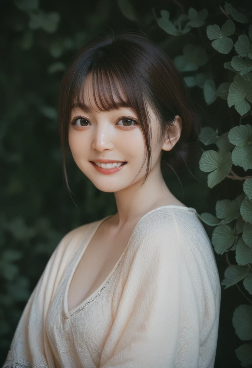 a Japanese lady, 35 years old, (realistic), (hyperrealism), (photorealistic), (8K resolusion), depth of field, (upper-body:1.2), super detailed face, detailed eyes, cute face, various face expression, various hair style, (small breasts:0.6), (very thin waist:0.7), casual outfit