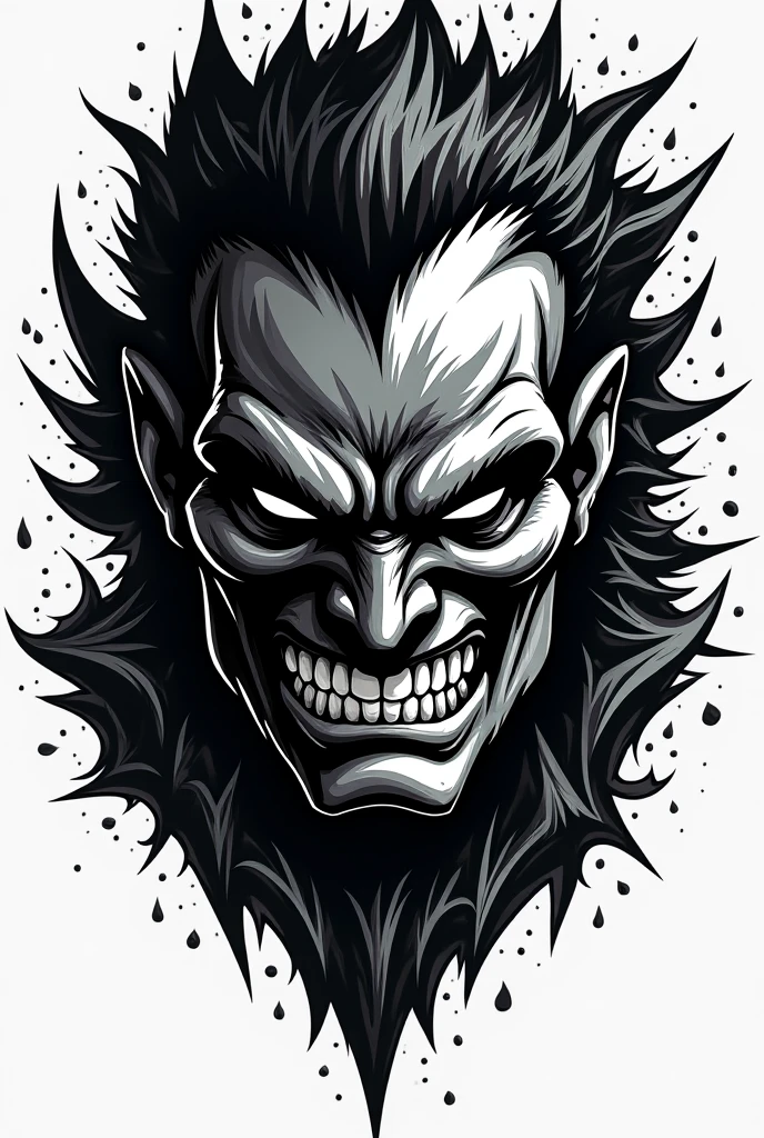 Design do logotipo da Corpse Paint T-shirt Gothic Black Metal Design - Illustration with Figure and Human Skulls and Magic Symbol and Ink Blotches, t shirt design,robust style,just design,White background,no model,proffesional,hight contrast,high resolution,ultra detali,bright coloured,metallic details,sharp focus,Jumpy,dynamic composition,gritty texture,rough brushstrokes,Mechanical elements,Chrome Effect,classic typography,retro style,distressed look,aggressive lines and curves,3D rendering,impressive visual impact,dark shadows,strong brand presence,monochrome palette,Industrial aesthetics