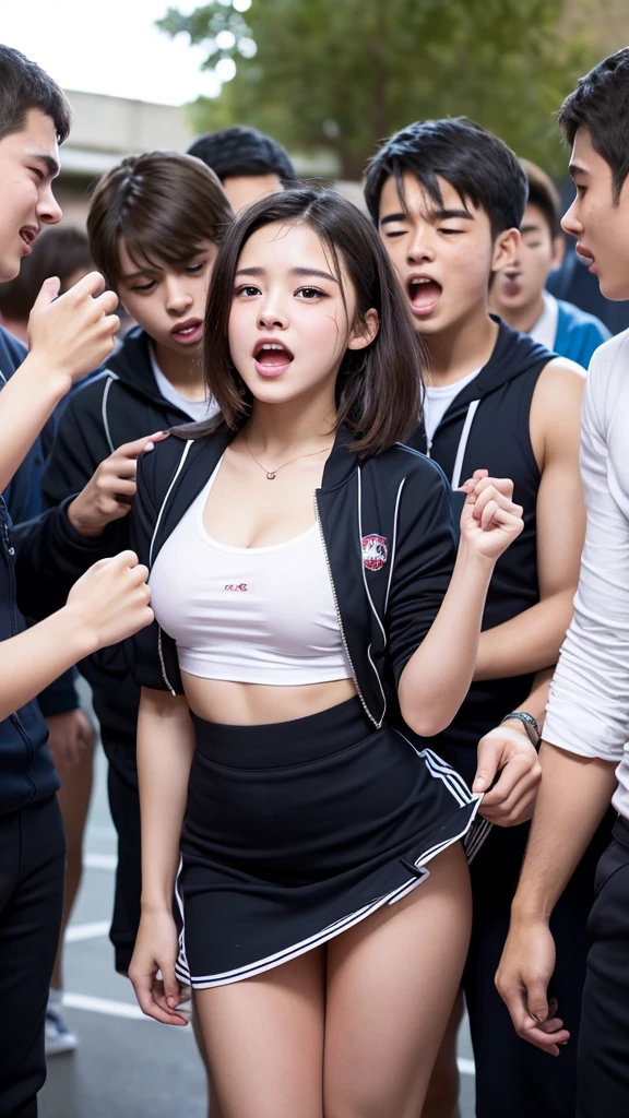 Huge chest announcer in football uniform、One announcer is surrounded by drunkards who are football supporters、A drunk is trying to undress her、She held the microphone、Soccer Fan Interviews、Soccer shows、Live coverage、Huge chest news anchor、football uniform、(((Lots of surrounding boys trying to get their hands inside her clothes to touch from the chest of her clothes to her huge breasts)))、She grabs her hand and resists being touched、Being touched all over the body、Grab your arm、Clothes Pulling、Japan busty news anchor、Mob by many boys、Boys forcibly pulled my clothes from all directions、Resisting being taken off but holding clothes、Although the boy is molesting the whole body、She is grabbing the hand of a molester、She is subjected to mass molestation、(((Trying to report with a microphone、My arm is being pulled)))、stadio、natta、Beer is poured into each other、Wet、congestion、The drunkard is going to rape her