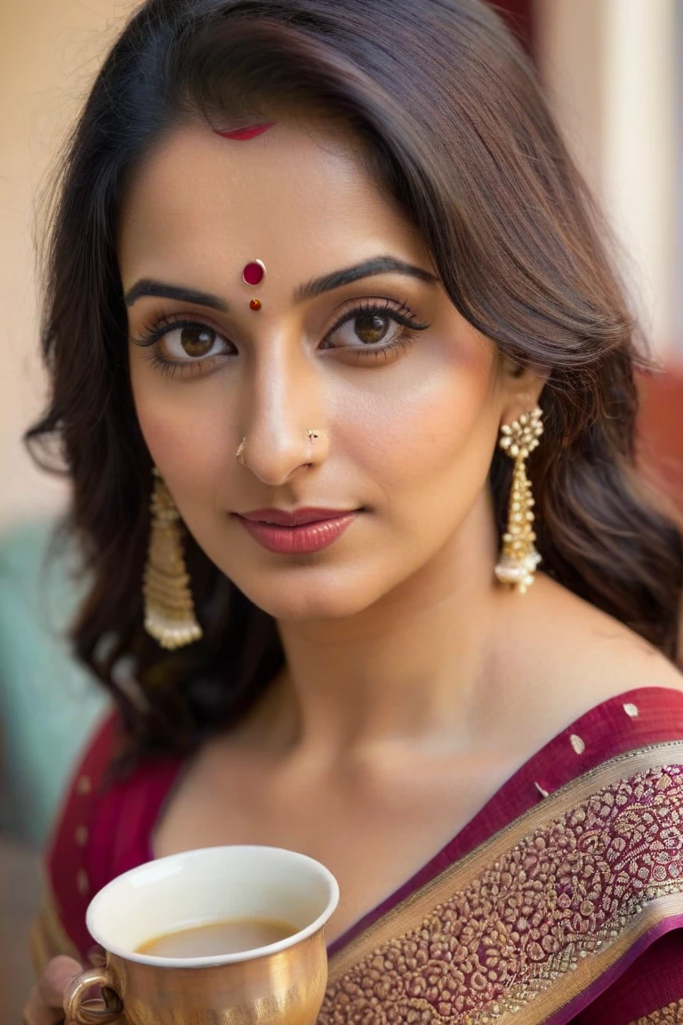 Foto RAW, photorealistic, photography, full body shot, master shot, Saree model, model Photography, Indian saree shoot, Indian traditional wear advertising photography, traditional wear brand shoot, face of Indian actress Sonakshi Sinha, masterpiece, realistic, realism, photorealism, high contrast, photorealistic Artstation 8k HD digital art trend of high definition and detailed realistic skin texture, ultra detail, realistic skin texture, armature, best quality, ultra high definition, (photorealistic:1.4),, high resolution, detail, raw photo, Re sharp, by Lee Jefferies Nikon D850 Film Stock Photo 4 Kodak Portra 400 Camera F1.6 Lens Rich Color Ultra Real Realistic Realistic Textures Dramatic Lighting Unreal Engine Trending at Art Station Cinestill 800,(pele altamente detalhada: 1.2), 8k UHD, DSLR, soft-lighting, alta qualidade, grain of film, Fujifilm XT3