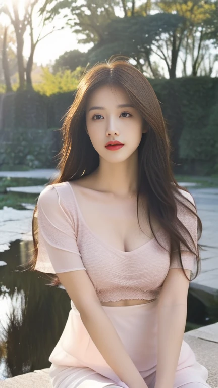 (a beautiful korean k-pop GIRL-GROUP IDOL, EXID-Hani, EXID UP AND DOWN MV, AH YEAH, HOT PINK, underrated group, real-life Cinderella, real -life rags-to-riches, fashion model, VERY TALL LADIES, LEGENDARY K-POP IDOLS, PHARKIL FANCAN, CHART REVERSAL, MUSIC BANK,
extremely detailed face, beautiful eyes, elegant makeup, long silky hair, flawless skin, delicate facial features, gorgeous smile, ample bosom, perfect figure, fashionable clothing, dynamic pose, cinematic lighting, photorealistic, artistically rendered, vibrant colors, masterpiece, (best quality,8k,highres,professional,ultra-detailed,photo-realistic:1.37), SFW,) #EXID #STAYC #IVE #SNSD #IU #BTS #DREAMCATCHER