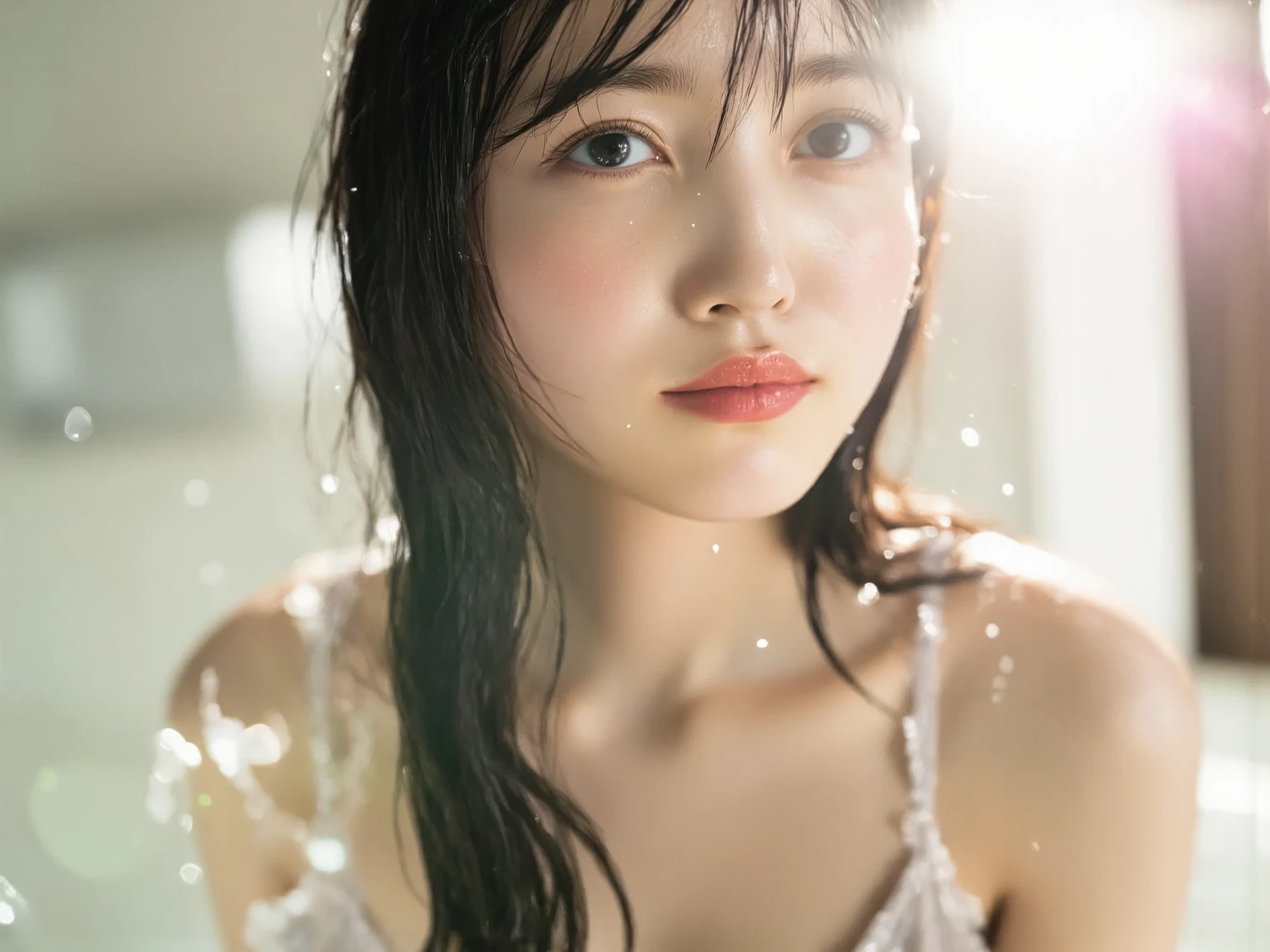 NIKON ,F/1.8 ,Super Detail ,(((Near Law))) ,8K,超A high resolution ,(photographrealistic: 1.1) ,Detailed face ,1人の女性 ,( out:1.1) ,without background ,swim wears ,Textured skin ,