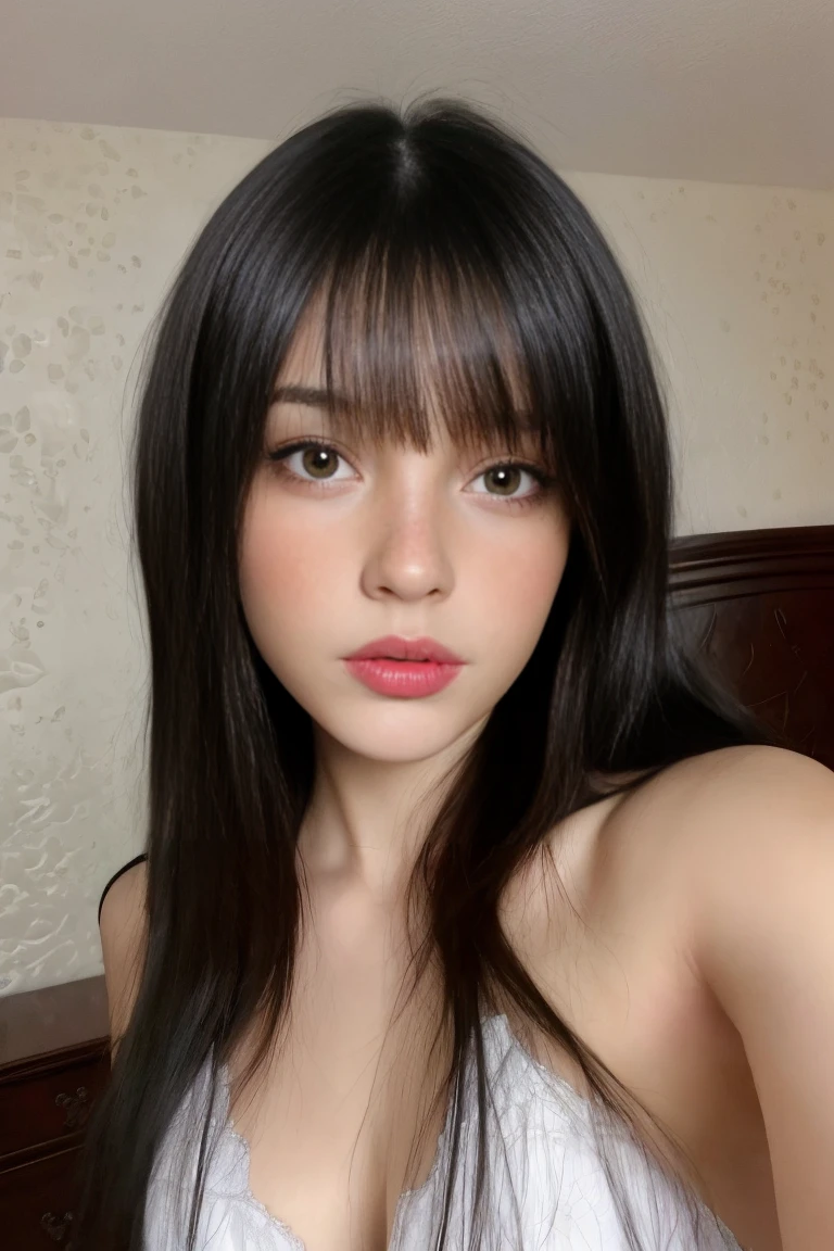 ((masterpiece)), (best quality), perfect anatomy, highres, detailed, (8k), photorealistic,best quality, ultra highres, ((detailed face)),
<lyco:onisuna_lycor_01:1>, onisuna, 1girl, solo, portrait, black hair, looking at viewer, brown eyes, lips, closed mouth, simple background, bangs, long hair, grey background, close-up, realistic