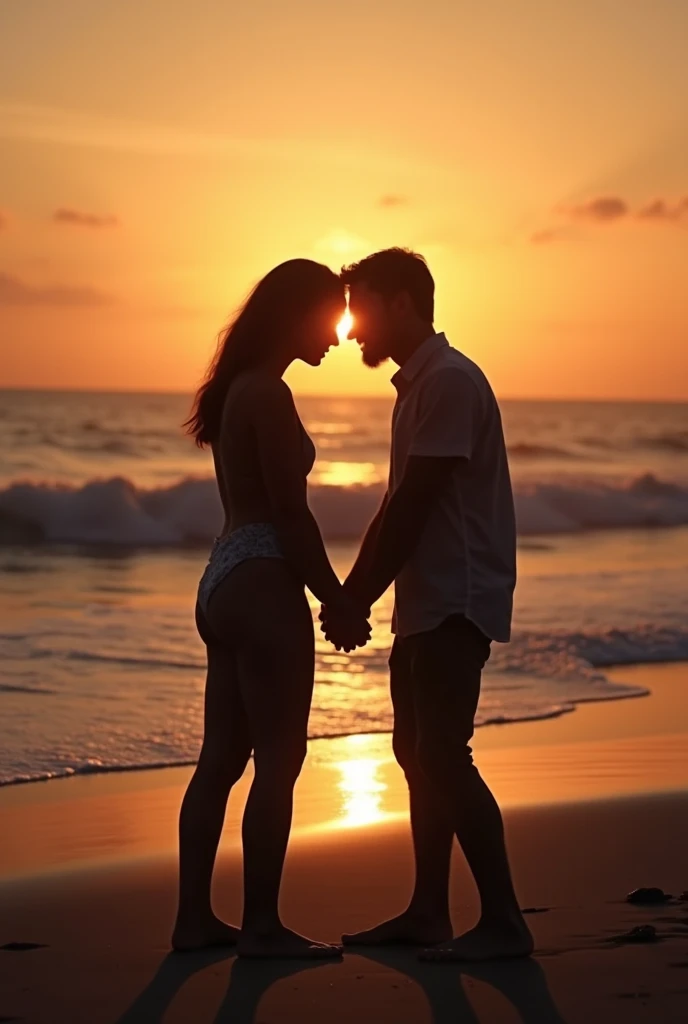 <lora:jianying:1>,jianying,silhouette,,couple ,full body ,from side ,standing ,
ocean,sunset ,
,,